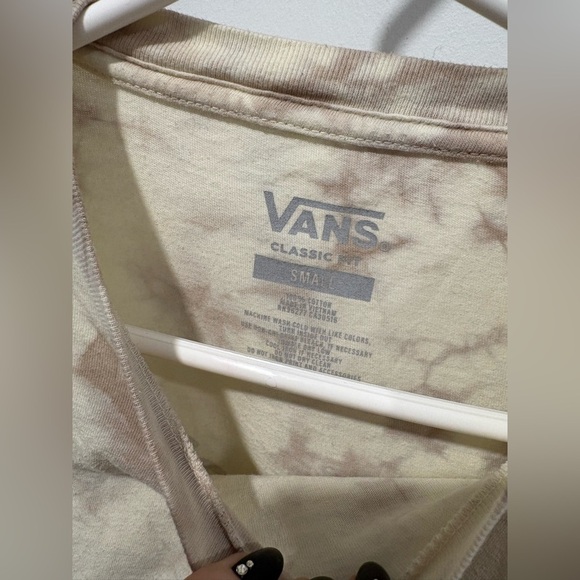 Vans Cream and Brown Tie-Dye Shirt - Picture 3 of 6